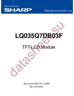 LQ035Q7DB03F datasheet  